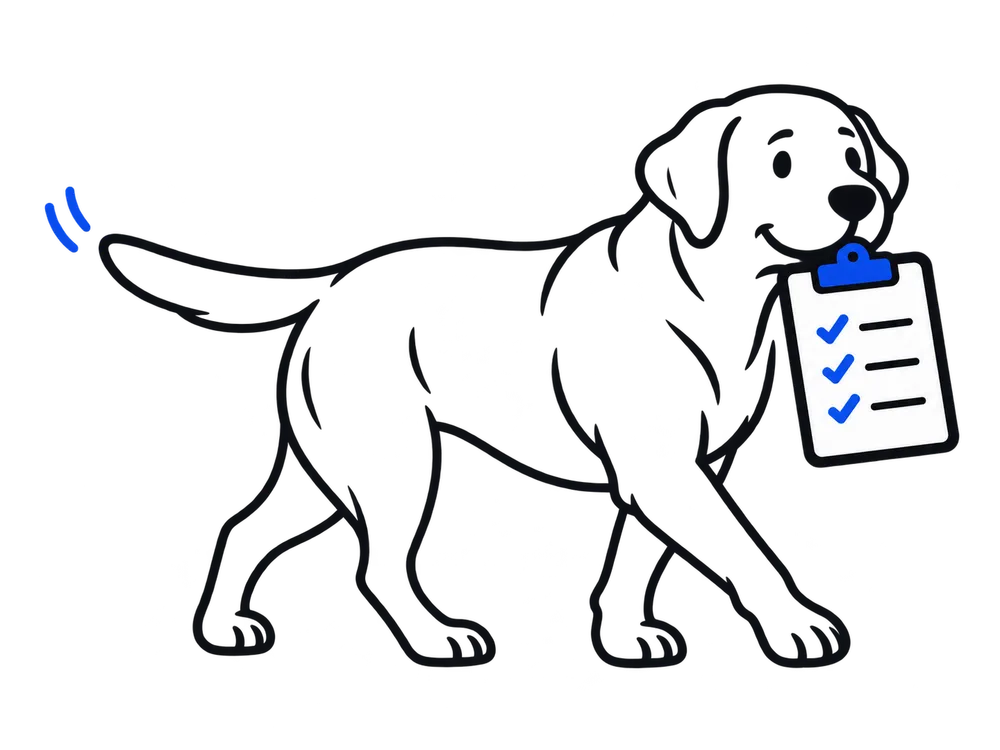 Apollo carrying a completed checklist