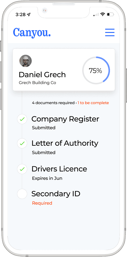 Collecting identity documents in Canyou