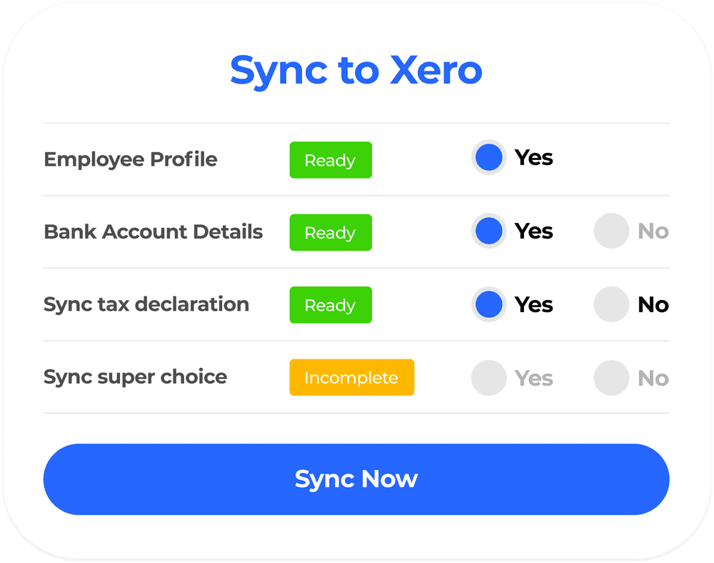 Syncing TFN details from Canyou into Xero