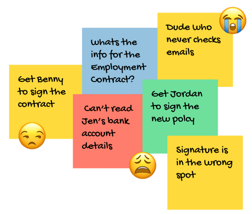 managing post-it notes